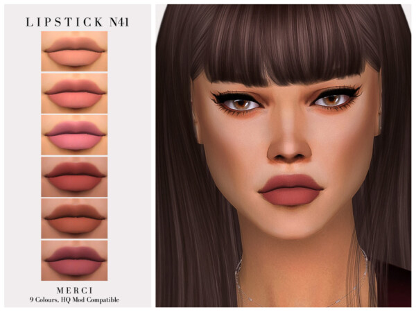 The Sims Resource: Lipstick N41 by Merci
