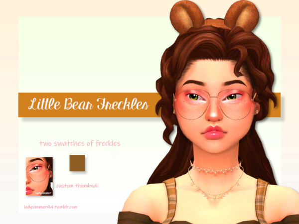 The Sims Resource: Little Bear Freckles by LadySimmer94