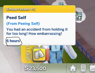 Longer Peed Self Buff by Airiko from Mod The Sims