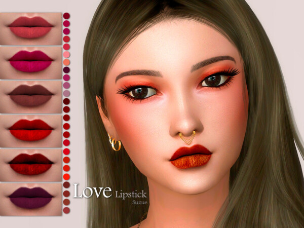The Sims Resource: Love Lipstick by Suzue
