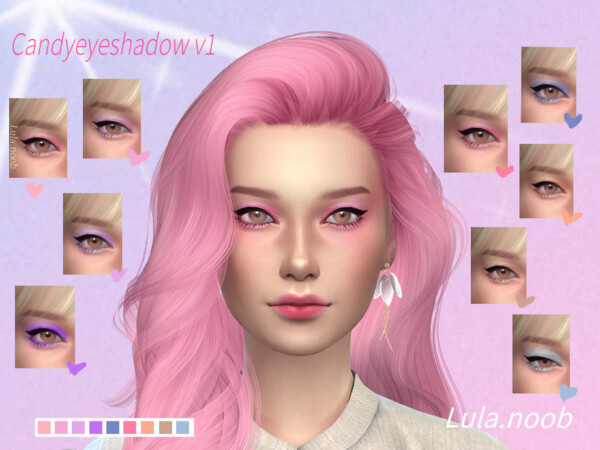 The Sims Resource: Candy eyeshadow v1 by Lula.noob