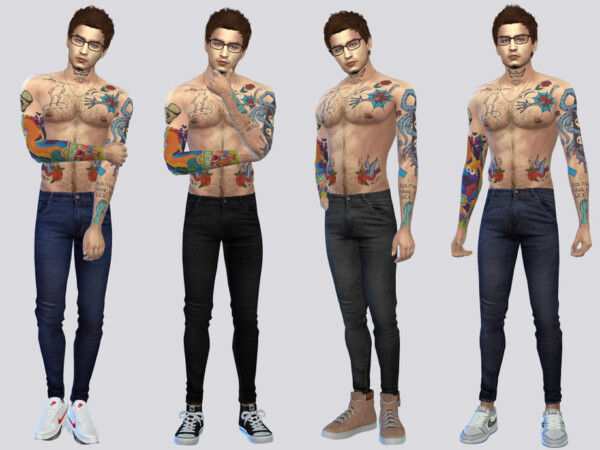 The Sims Resource: Marcus Denim Skinny Jeans by McLayneSims