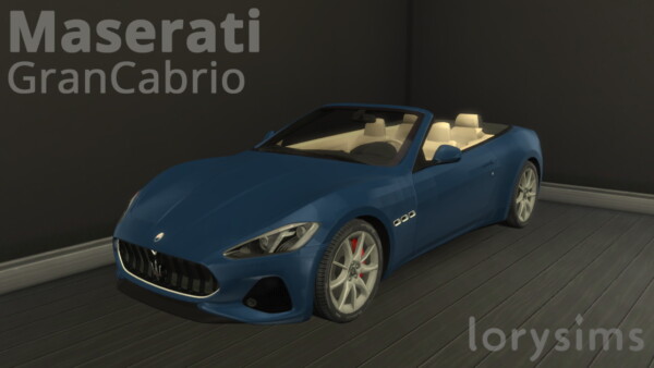 Lory Sims: Maserati Gran Cabrio
