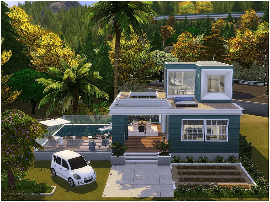 The Sims Resource: Meadow View House by lotsbymanal • Sims 4 Downloads