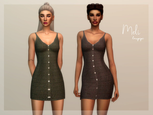 The Sims Resource: Meli Dress by laupipi