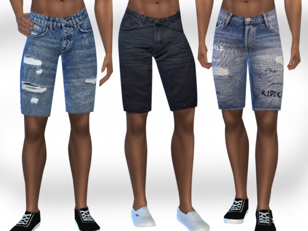 The Sims Resource: Men Casual Shorts by Saliwa