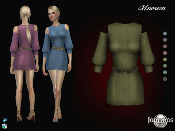 The Sims Resource: Mnoreen dress by jomsims