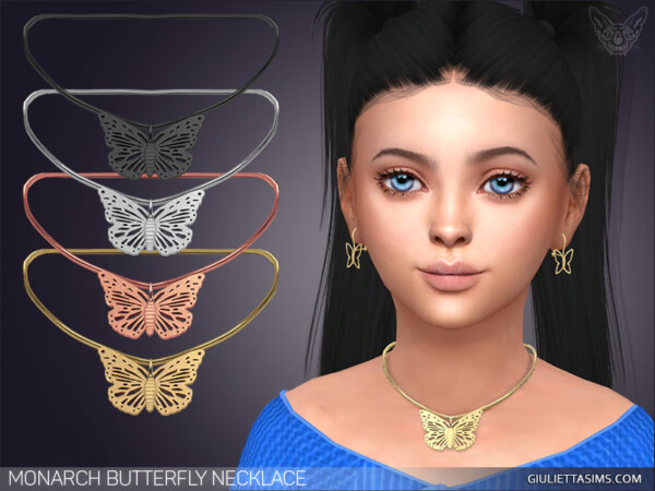 Giulietta Sims: Monarch Butterfly Necklace for kids