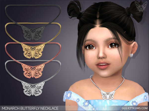 Giulietta Sims: Monarch Butterfly Necklace For Toddlers