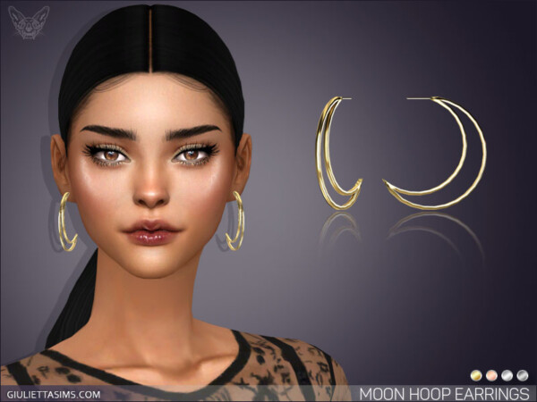 Giulietta Sims: Moon Hoop Earrings