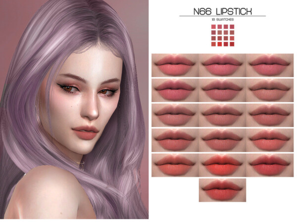 The Sims Resource: N66 Lipstick by Lisaminicatsims
