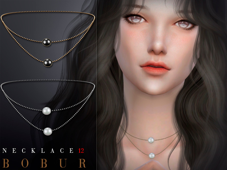 The Sims Resource: Necklace 12 by Bobur • Sims 4 Downloads