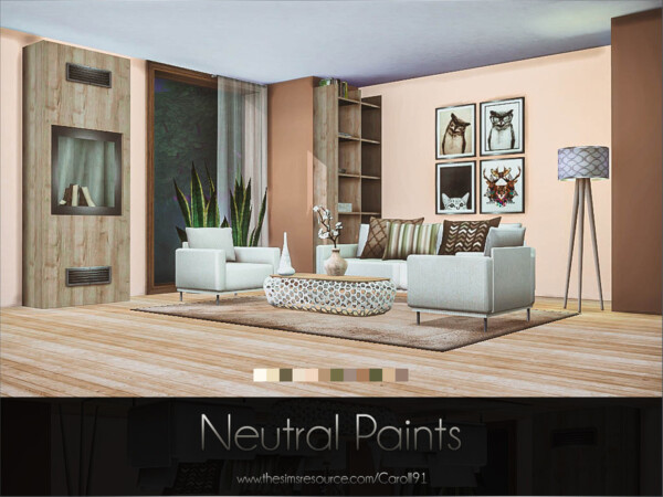 The Sims Resource: Neutral Wall Paints by Caroll91
