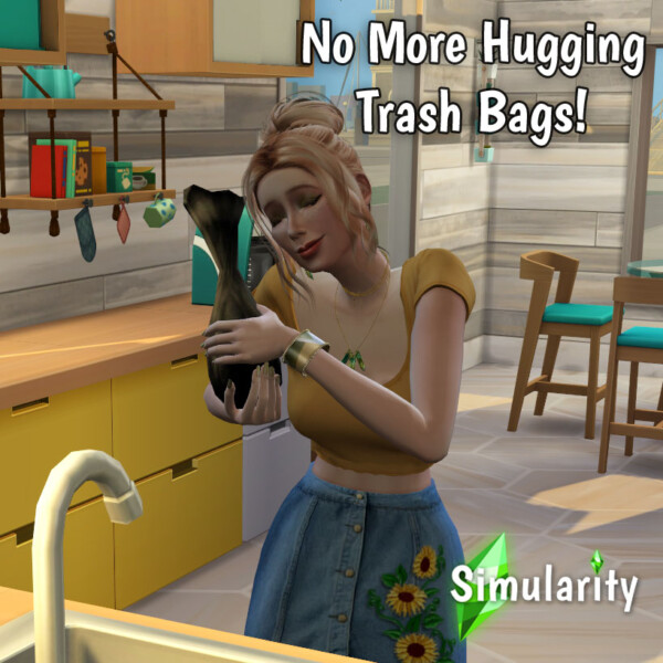 Mod The Sims: No More Hugging Trash Bags by Simularity