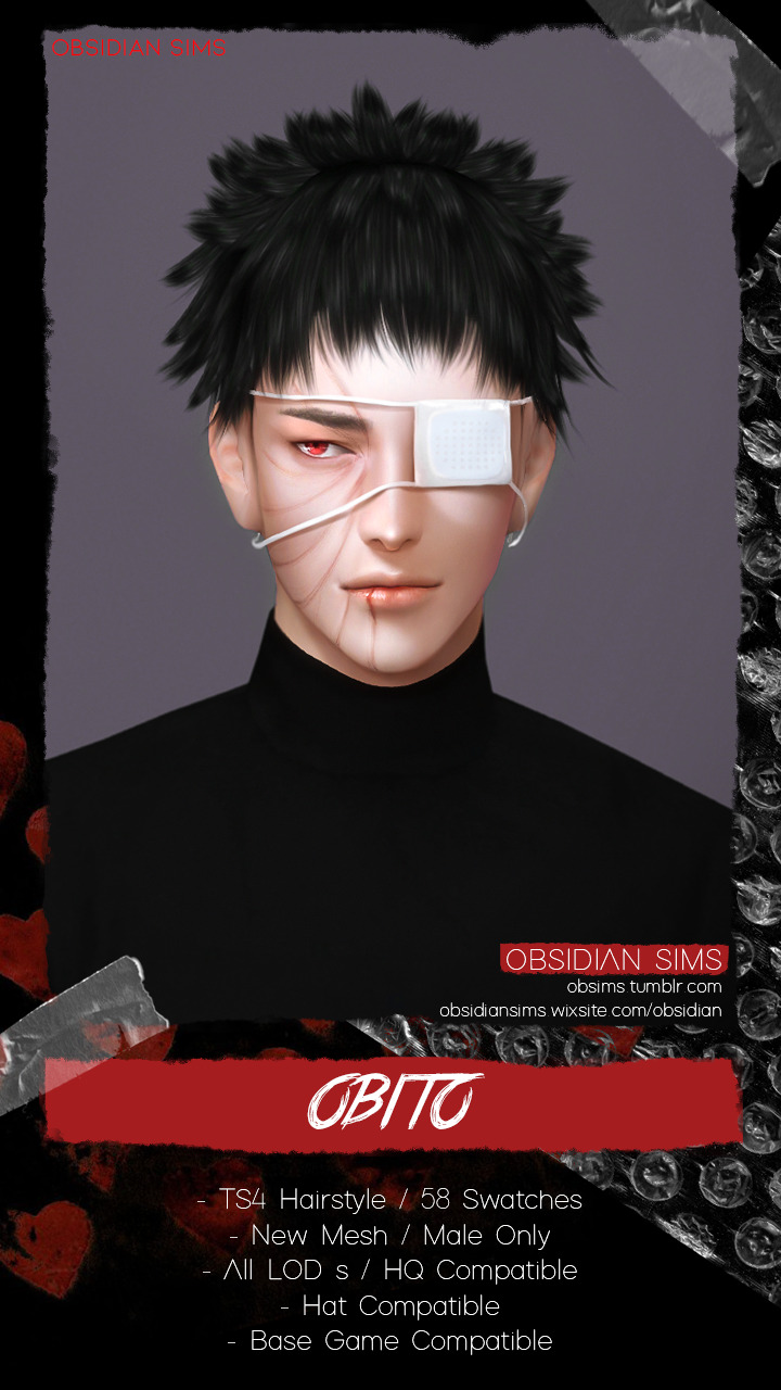 Obito Hair from Obsidian Sims • Sims 4 Downloads