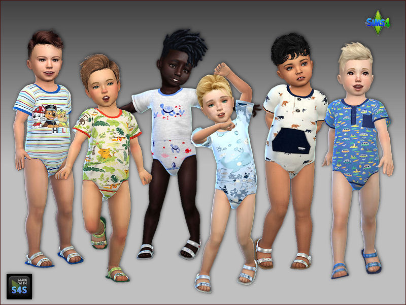 Arte Della Vita: Onesies and sandals for toddler boys • Sims 4 Downloads