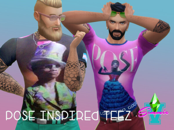 The Sims Resource: Pose Inspired Teez by SimmieV