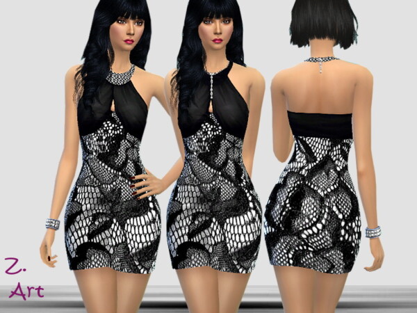 The Sims Resource: PartyZ. 08 Dress by Zuckerschnute20