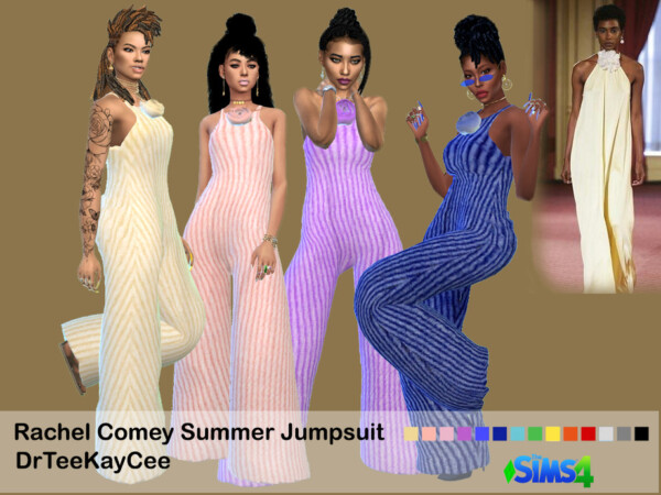 The Sims Resource: Rachel Comey Summer Jumpsuit by drteekaycee