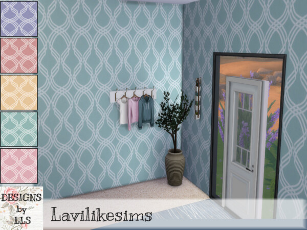 The Sims Resource: Ribbons walls by lavilikesims