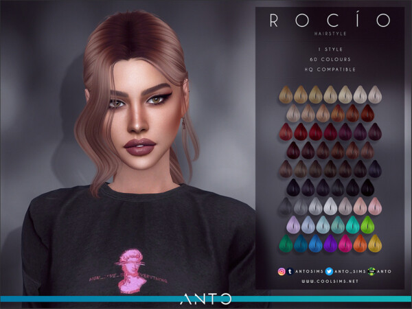 The Sims Resource: Rocio Hair by Anto