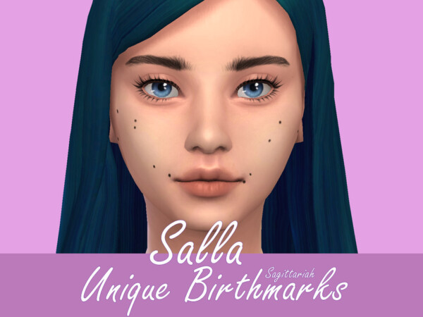 The Sims Resource: Salla Unique Birthmarks by Sagittariah