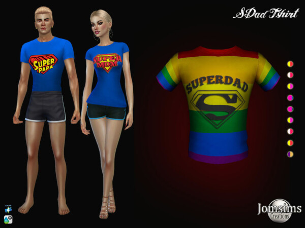 The Sims Resource: Sdad Tshirt for him by jomsims