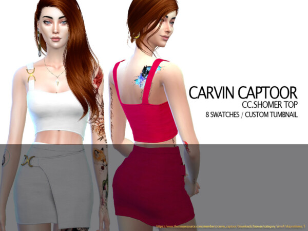 The Sims Resource: Shomer top by carvin captoor