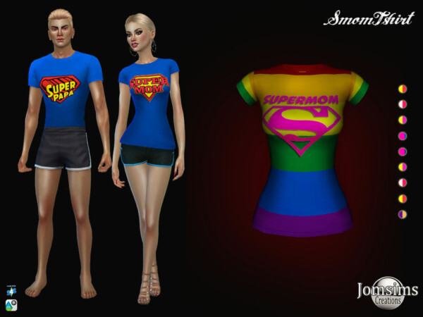 The Sims Resource: Smom Tshirt for her by jomsims