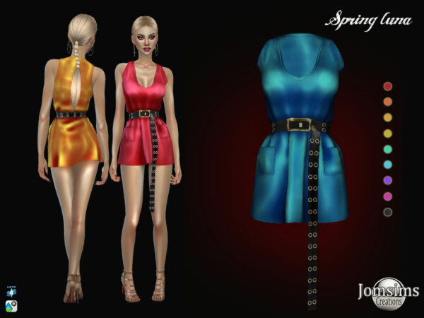 The Sims Resource: Spring luna dress by jomsims
