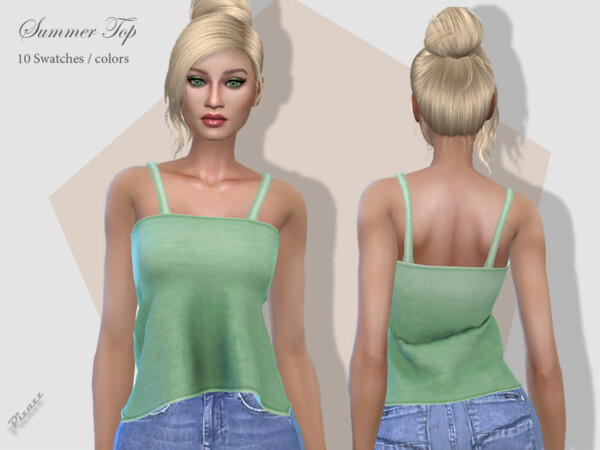 The Sims Resource: Summer Top 002 by pizazz