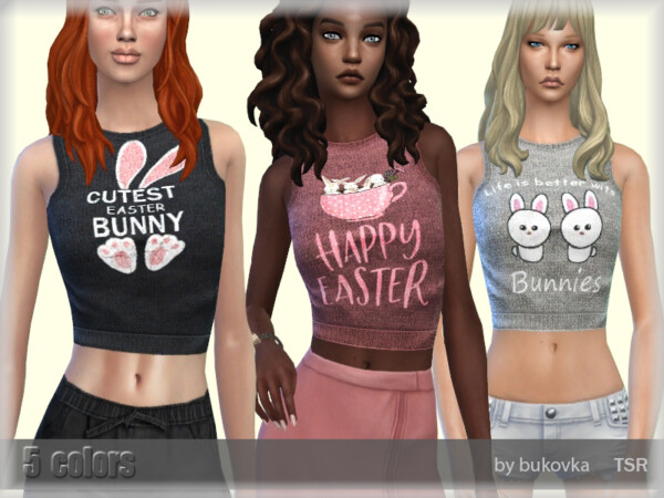 The Sims Resource: T  Shirt Bunny by bukovka