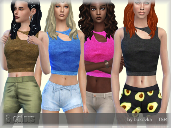 The Sims Resource: T Shirt Female by bukovka