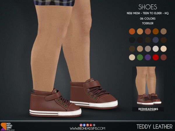 Red Head Sims: Teddy Leather Shoes