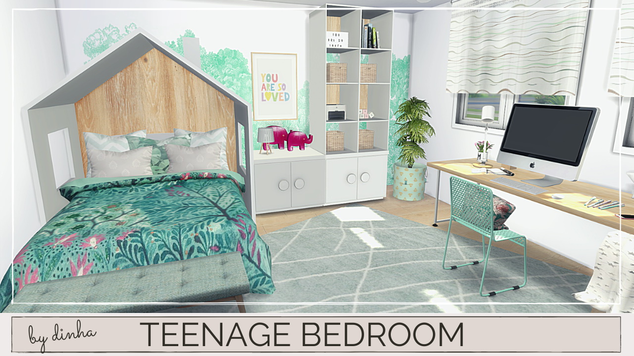 Dinha Gamer: Teenage bedrom • Sims 4 Downloads