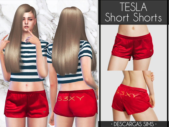 Descargas Sims: Tesla Shorts