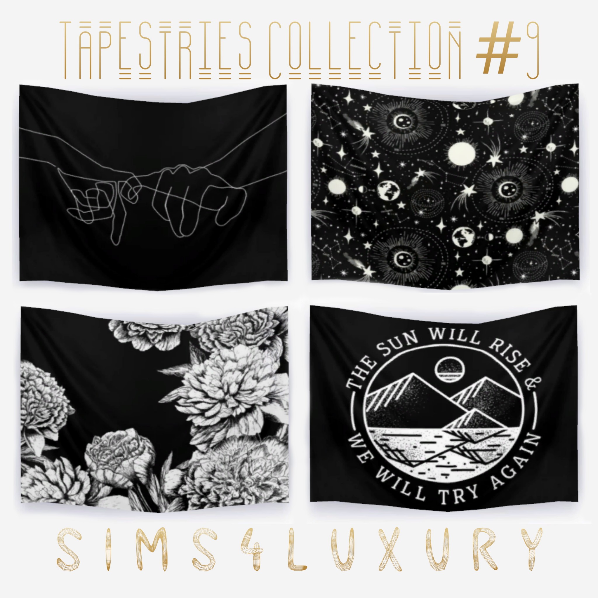 Sims4Luxury: Tapestries Collection 9 • Sims 4 Downloads