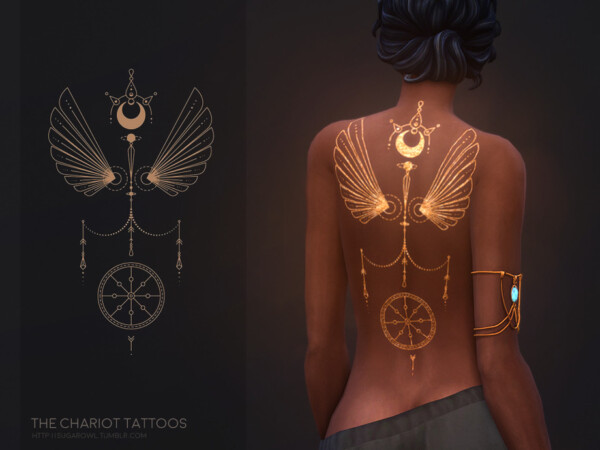 The Chariot tattoos by sugar owl from TSR