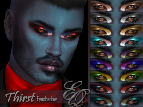 The Sims Resource: Thirst Eyeshadow by EvilQuinzel