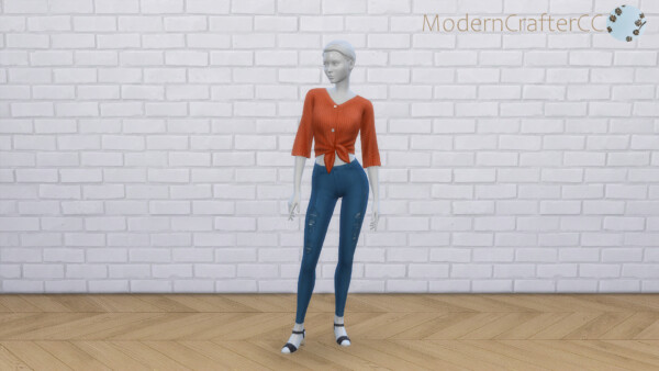 Modern Crafter: Tied Blouse Top