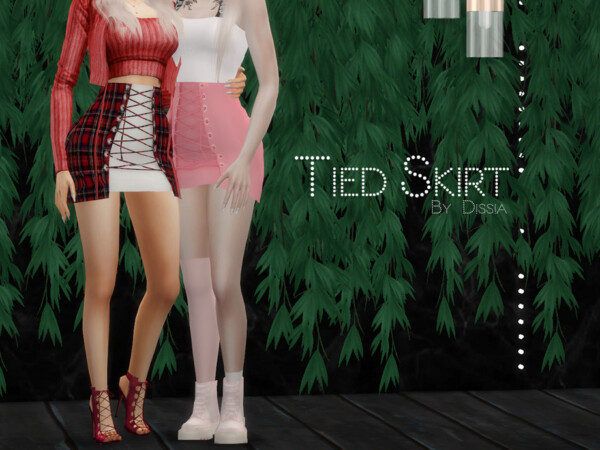 The Sims Resource: Tied Skirt by Dissia