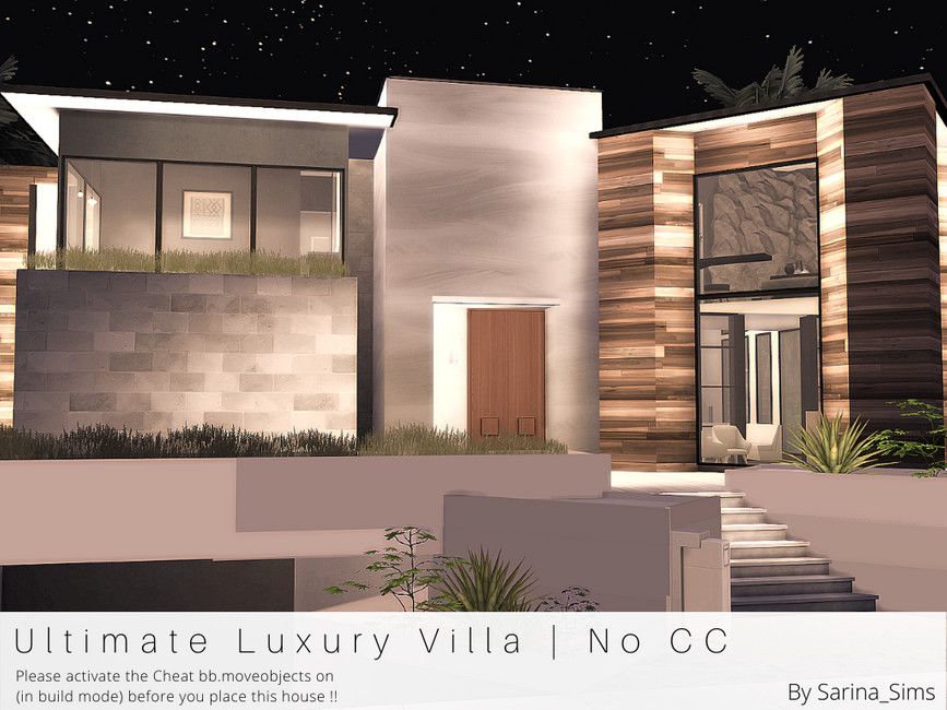 The Sims Resource: Ultimate Luxury Villa No CC by Sarina_Sims • Sims 4