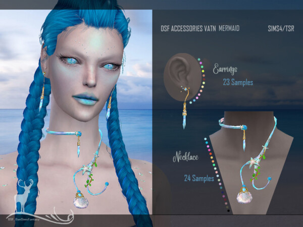 The Sims Resource: Vatn Mermaid Accessories by DanSimsFantasy