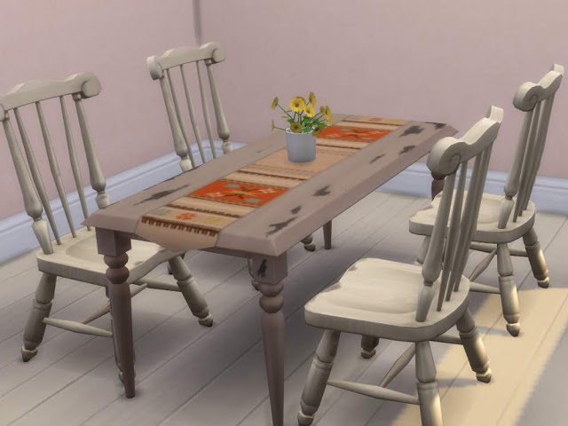 KyriaT's Sims 4 World: Valdres Dining Table • Sims 4 Downloads