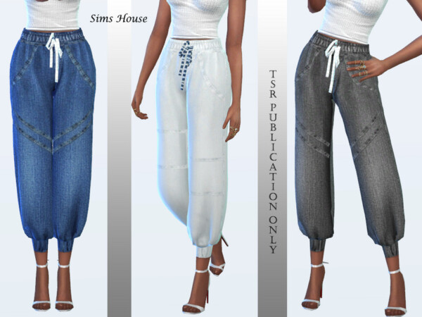 The Sims Resource: Womens pants joggers without print by Sims House