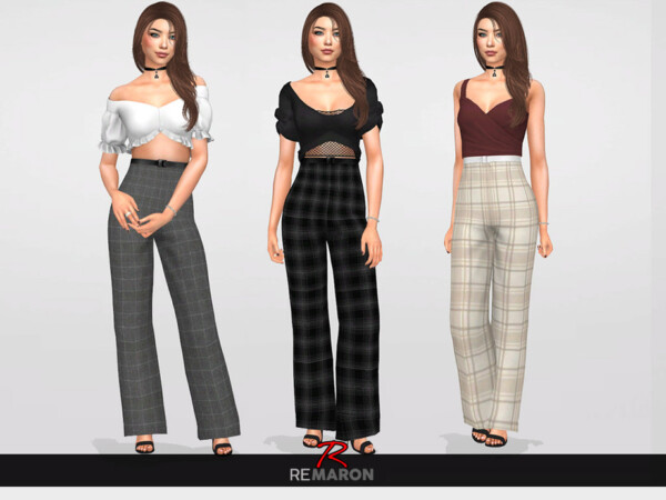 The Sims Resource: Work Pants for Women 01 by remaron