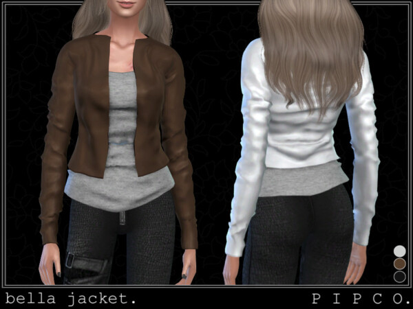 The Sims Resource: Bella jacket by Pipco