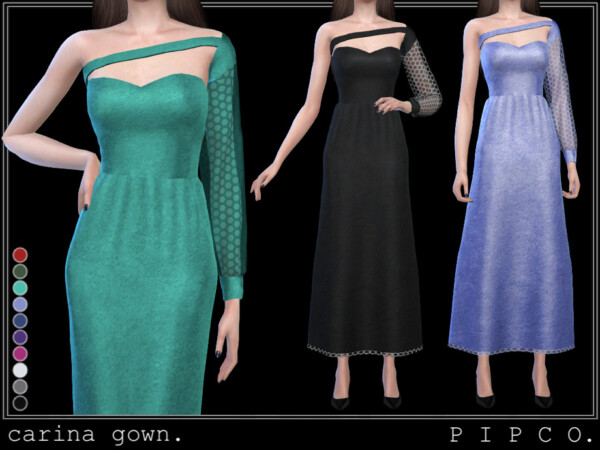 The Sims Resource: Carina gown by Pipco