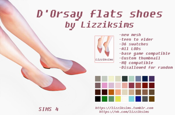 Flats shoes from Lizzik Sims