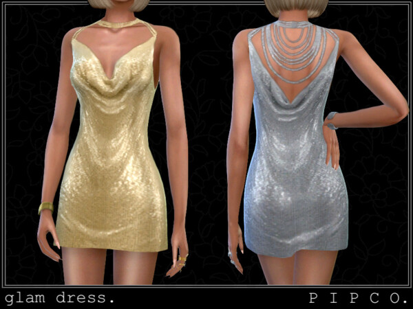 The Sims Resource: Glam dress by Pipco